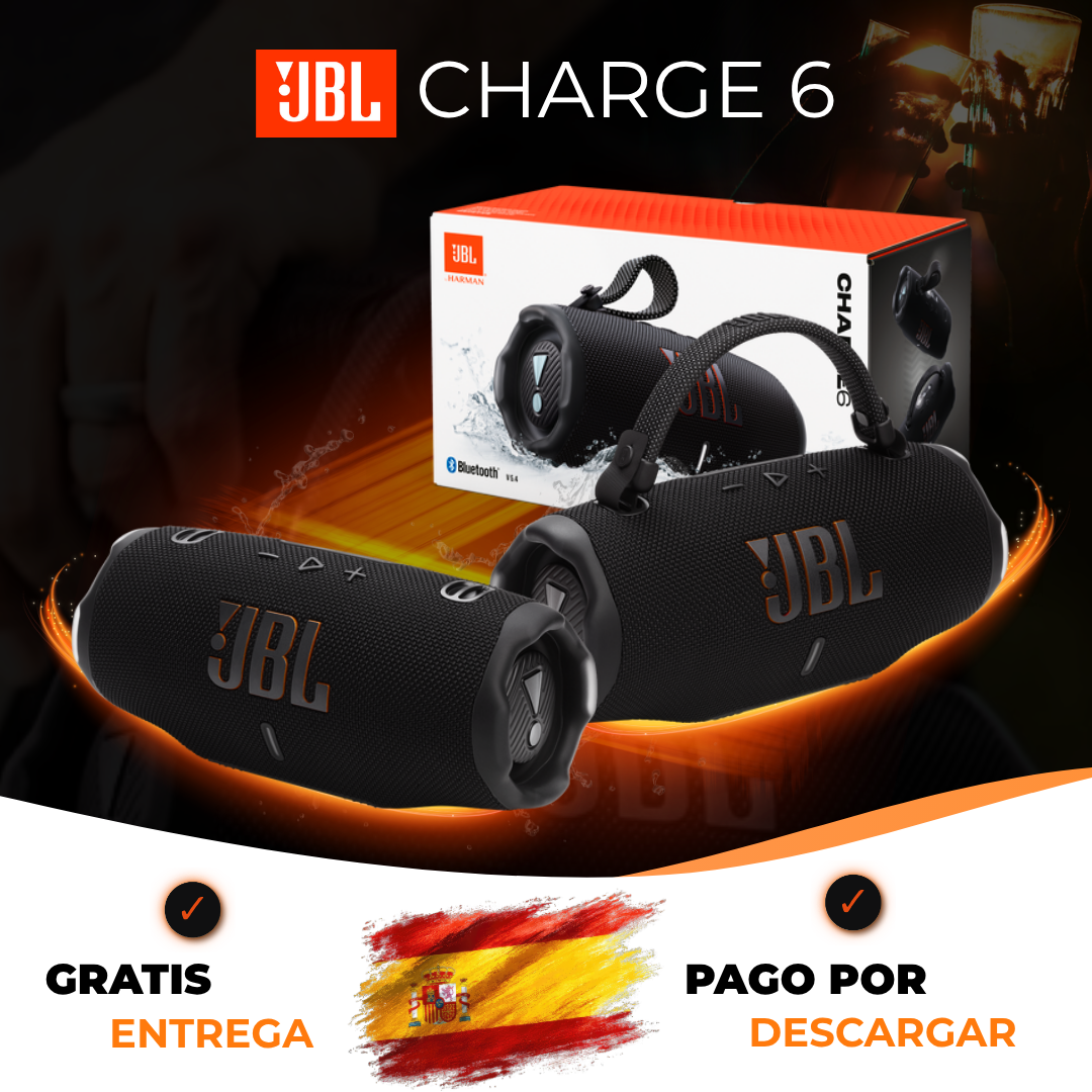 JBL Charge 6 Negro – Altavoz Portátil